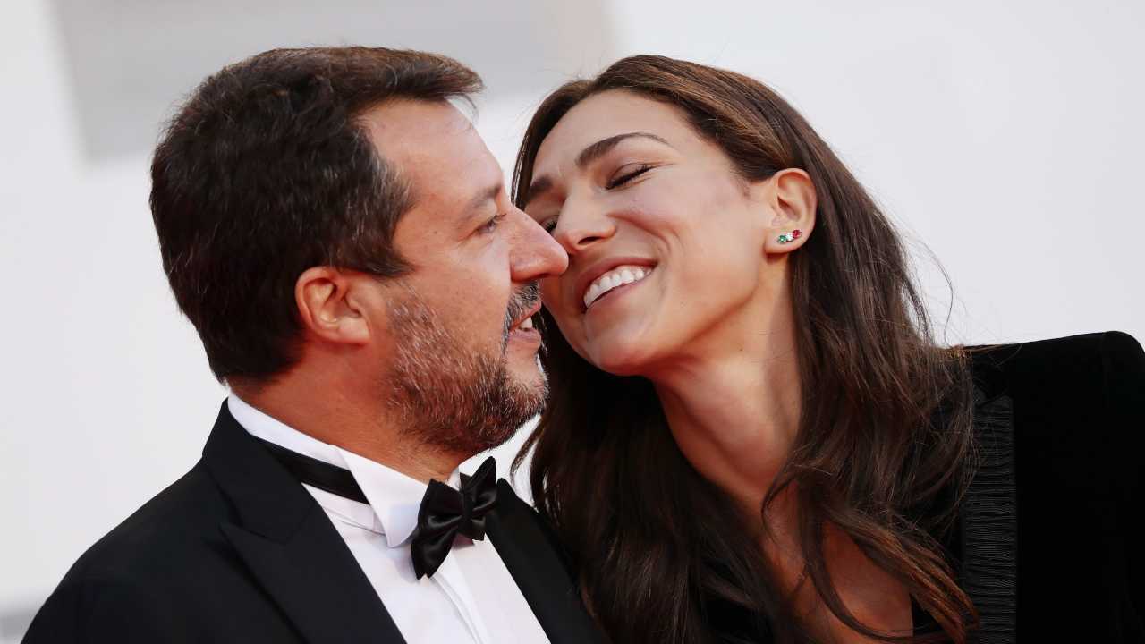 Matteo Salvini e Francesca Verdini